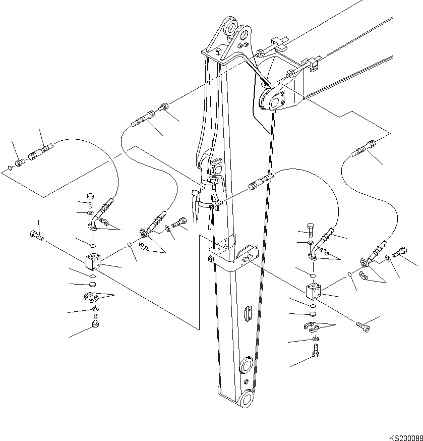 Cylinder Assembly, Boom Lift 707-01-0U560 KOMATSU