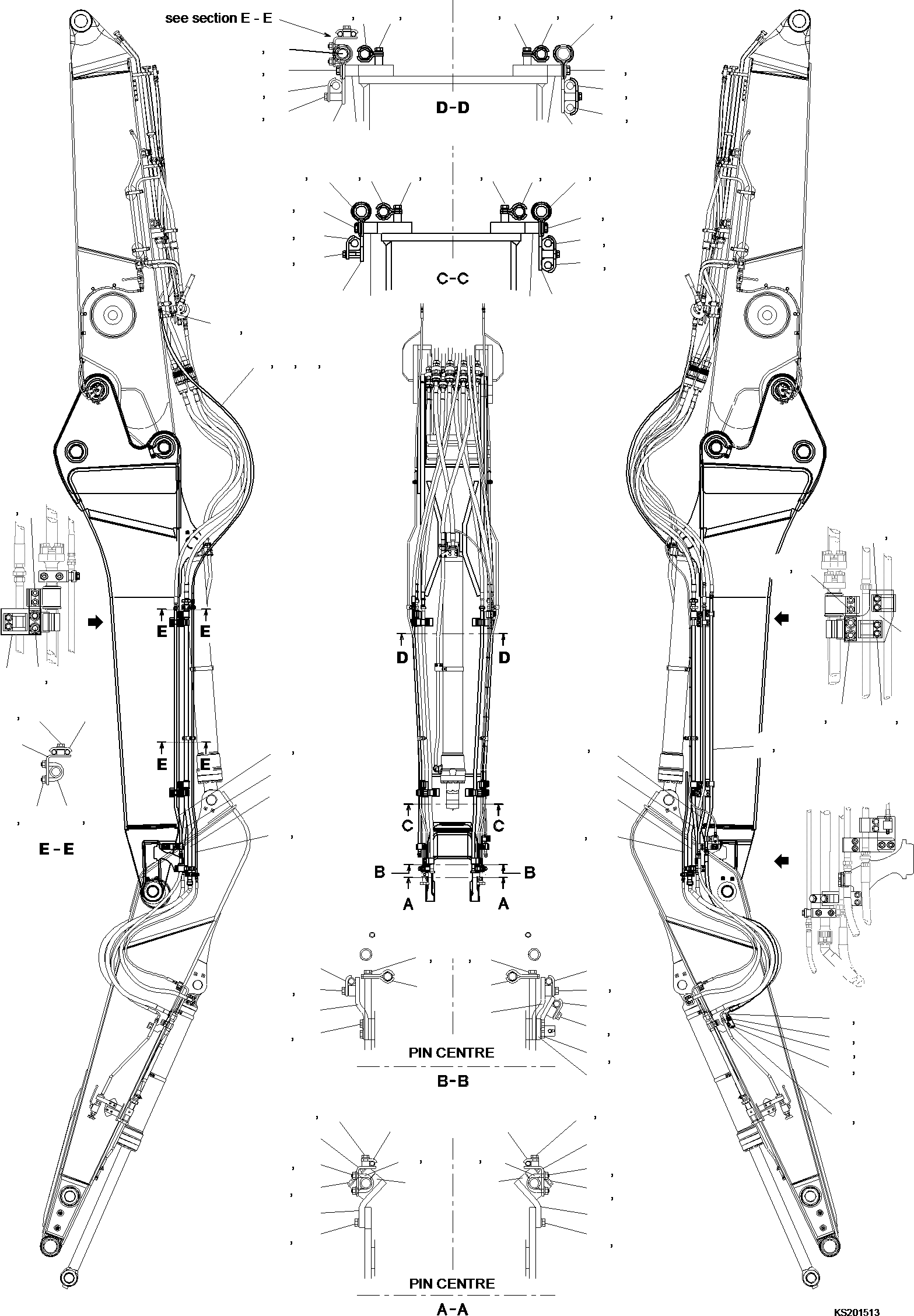 Шланг в сборе 206-62-KC750 KOMATSU