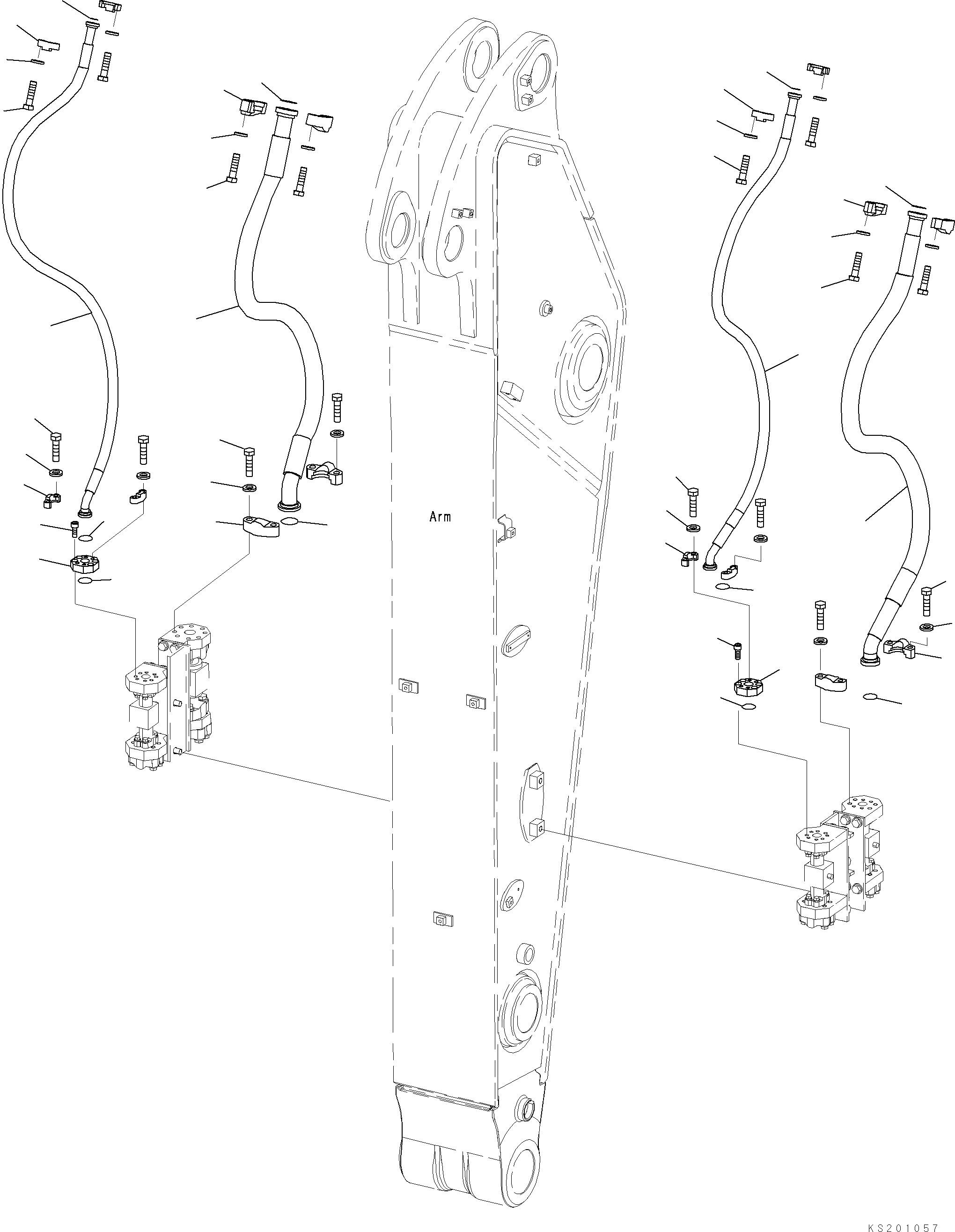 Шланг 07097-21417 KOMATSU