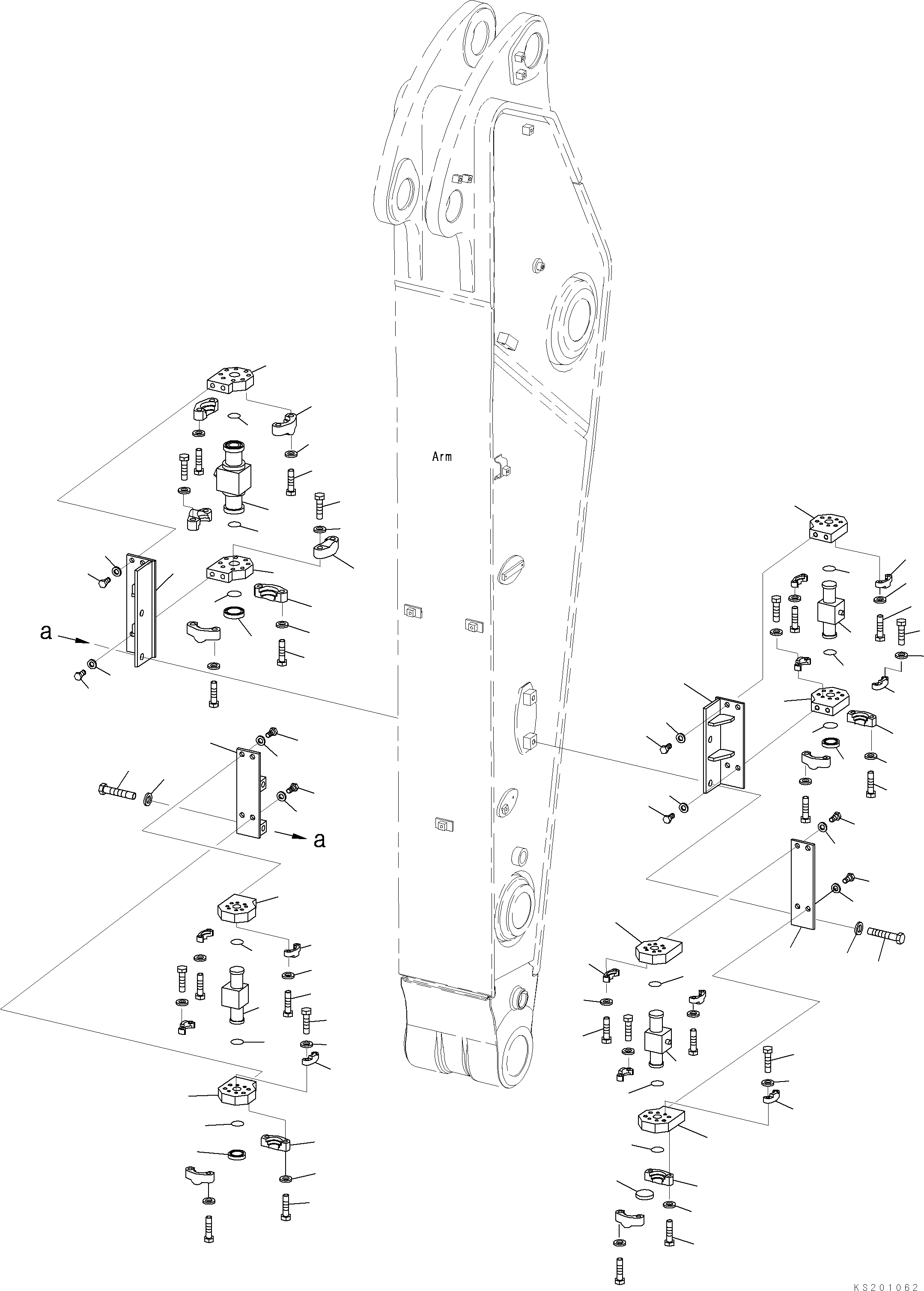 WORK EQUIPMENT STAND KIT 208-818-KB40 KOMATSU