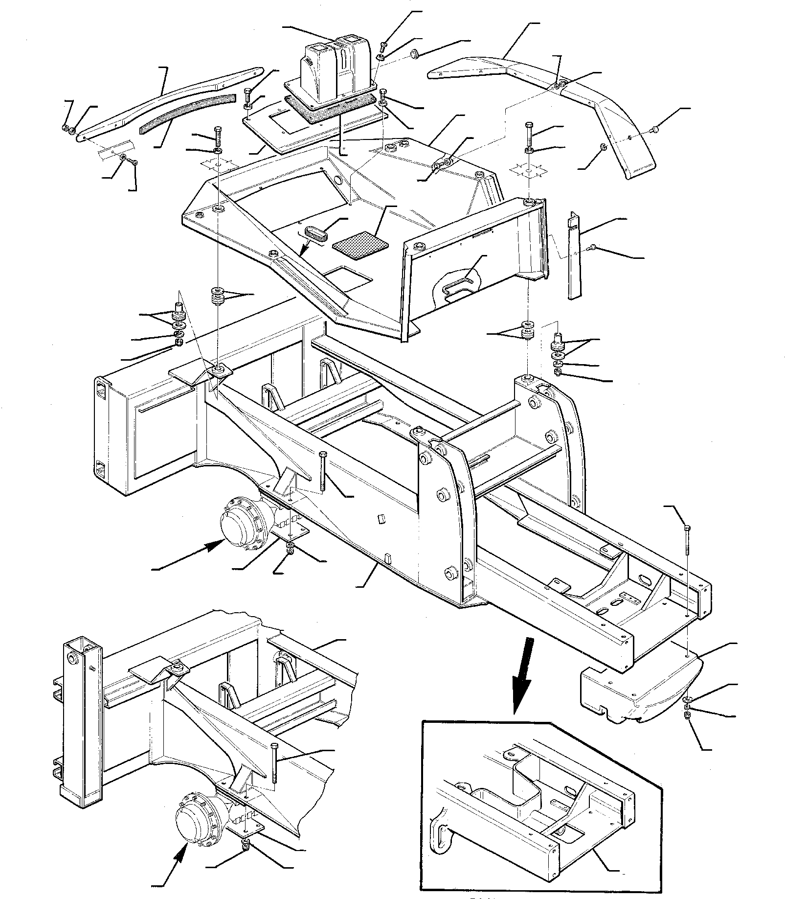 FRAME, HORIZONTAL OUTRIGGER 312201074 KOMATSU