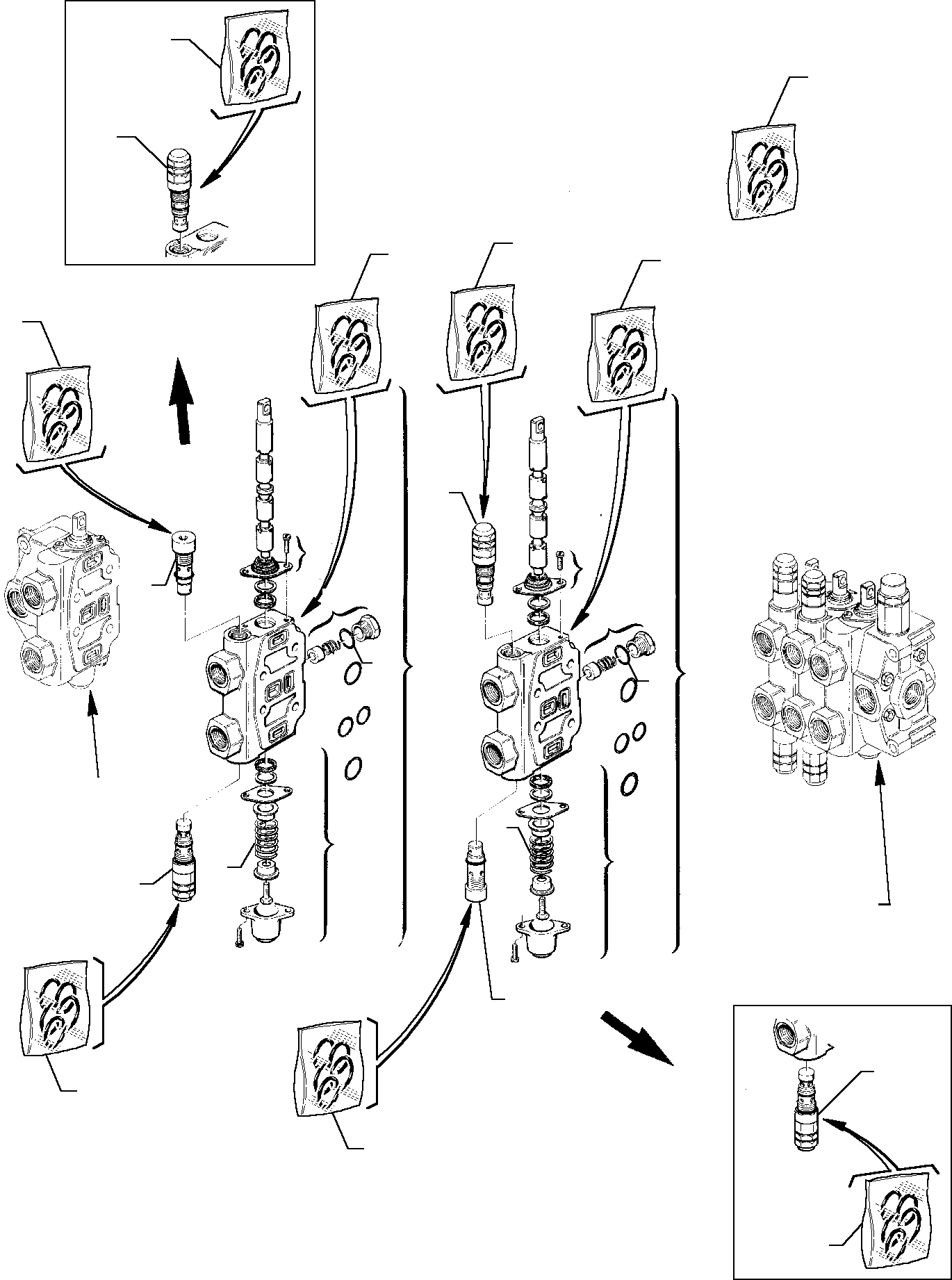 CONTROL VALVE, ASSY. (SERIES TYPE) (844150036) KOMATSU