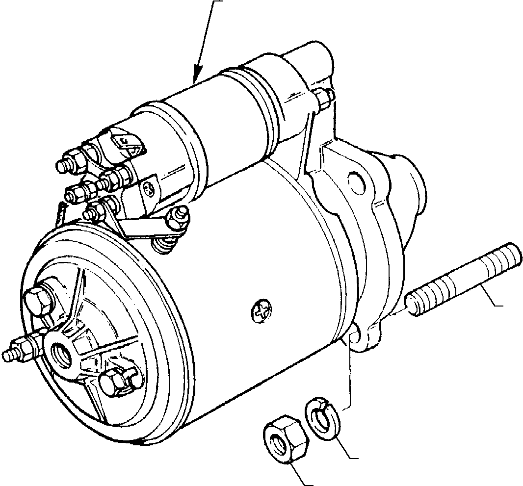 STARTER MOTOR P2873B055 KOMATSU