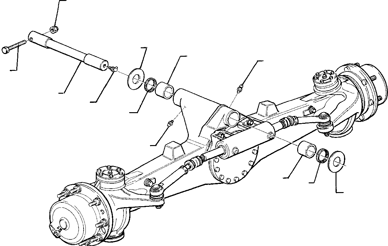 FRONT AXLE 2WD, ASSY. 200040599 KOMATSU