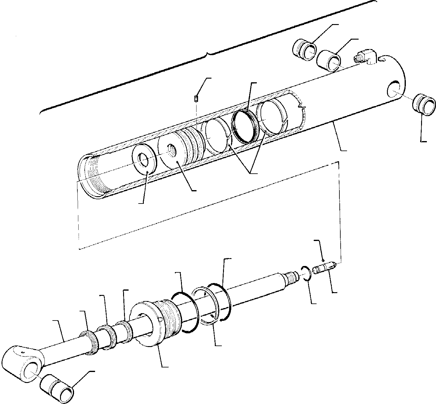 BOOM CYLINDER, ASSY. 391366000 KOMATSU
