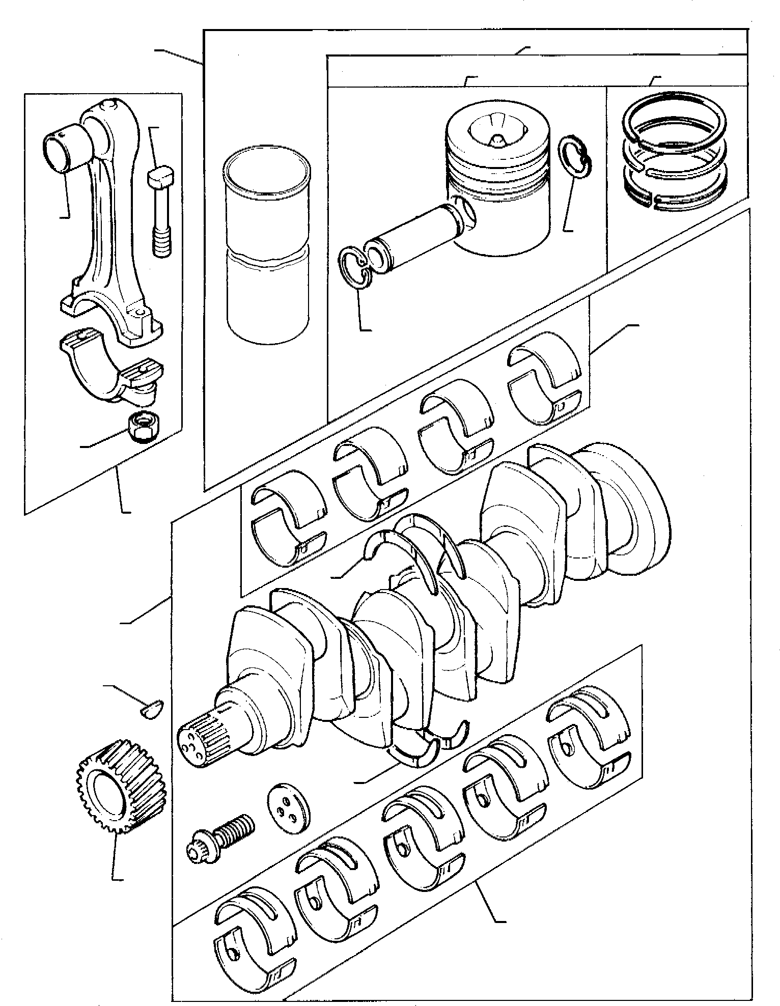 RING KIT P4181A019 KOMATSU