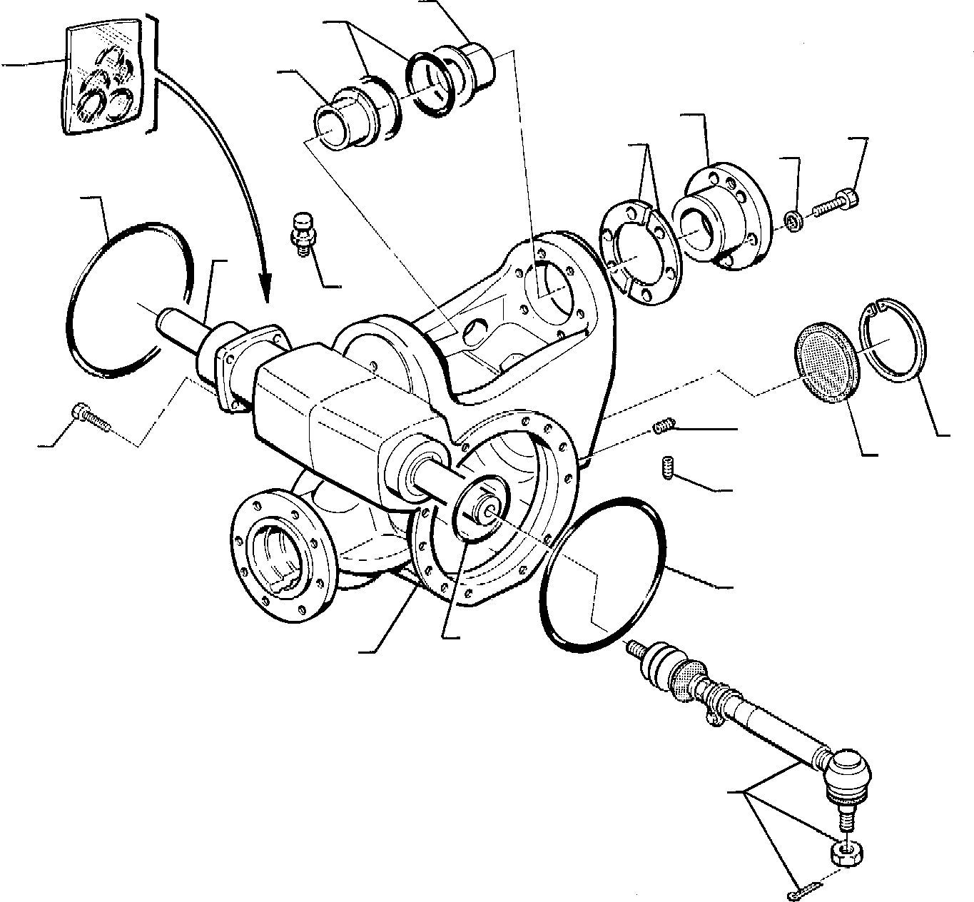 FRONT AXLE, ASSY. 200040596 KOMATSU