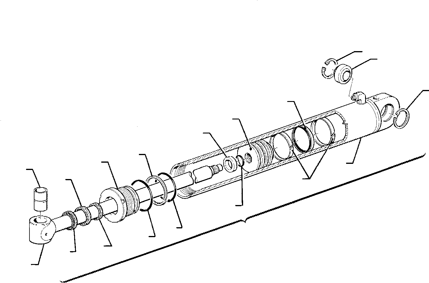 Шток поршня 391722001 KOMATSU