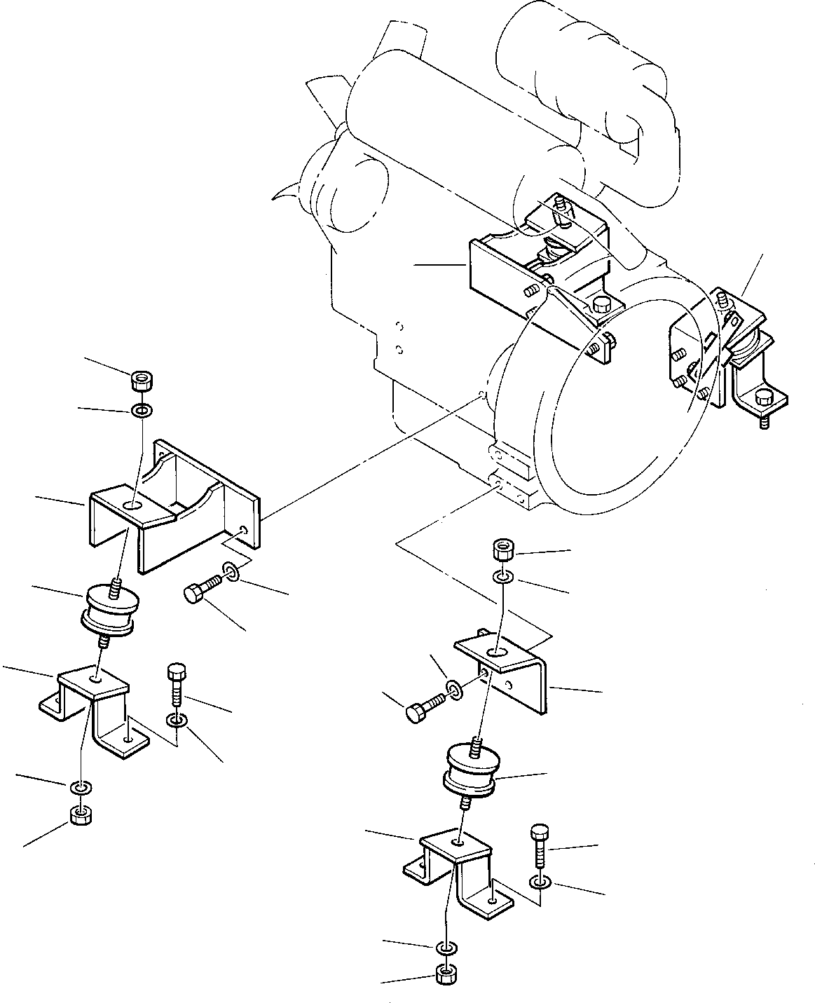 SUPPORT, REAR, R.H. 3F0505052 KOMATSU