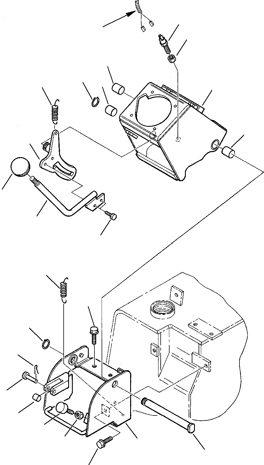 LEVER, R.H. (ONLY FOR CANOPY) 3F0542072 KOMATSU