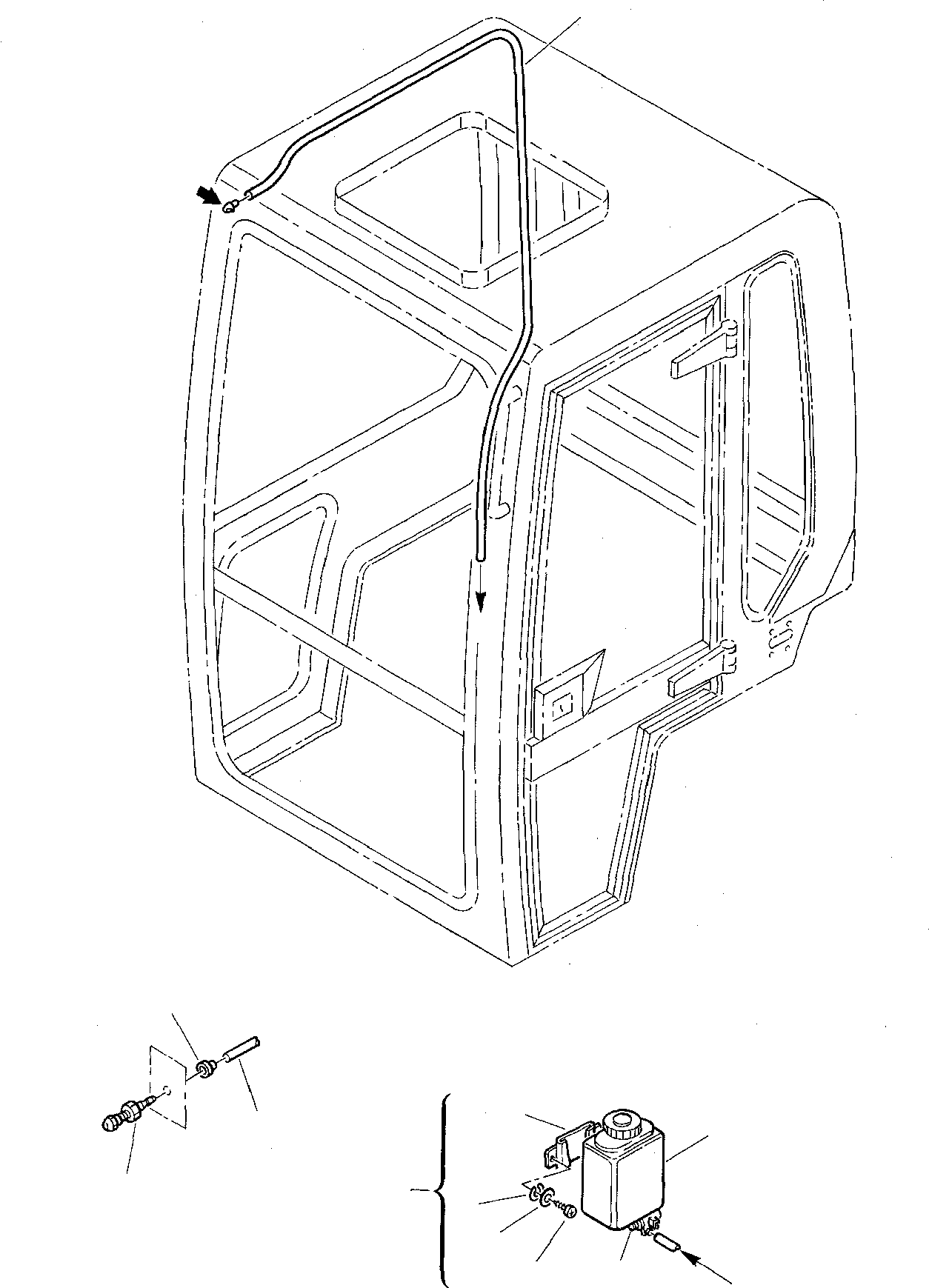 WASHER GLASS, ASSY. 816214239 KOMATSU
