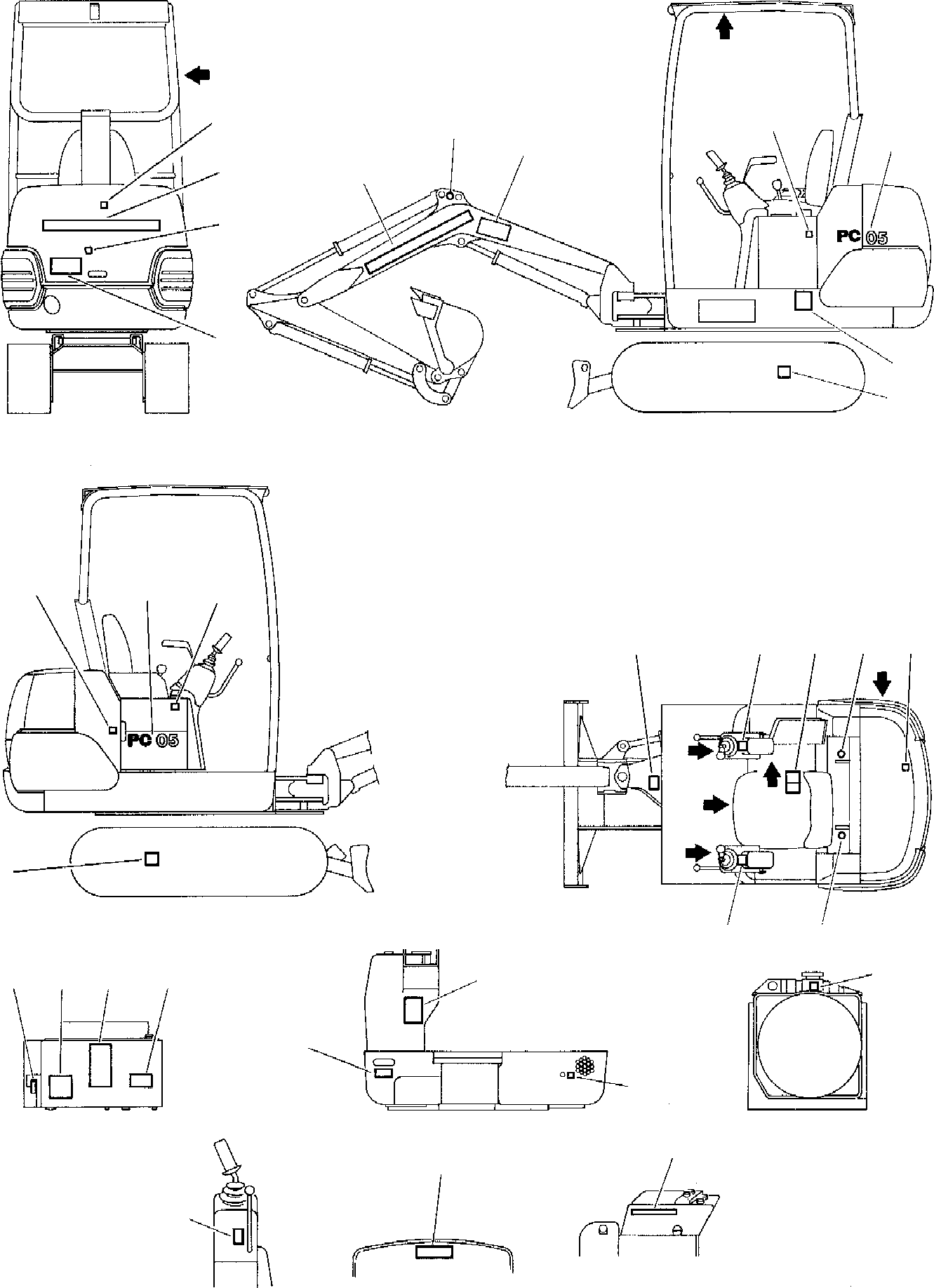 PLATE, OPERATING, PPC VALVE (R.H.) 3F1042630 KOMATSU