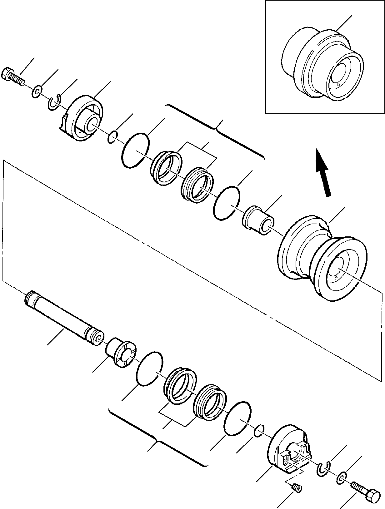 TRACK ROLLER, ASSY. 3F1028050 KOMATSU