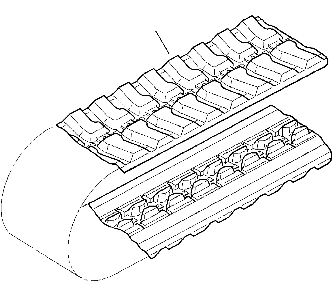 RUBBER SHOE, ASSY. 3F2032052 KOMATSU