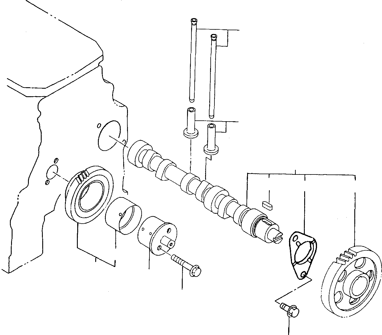 CAMSHAFT ASSY. YMR000981 KOMATSU