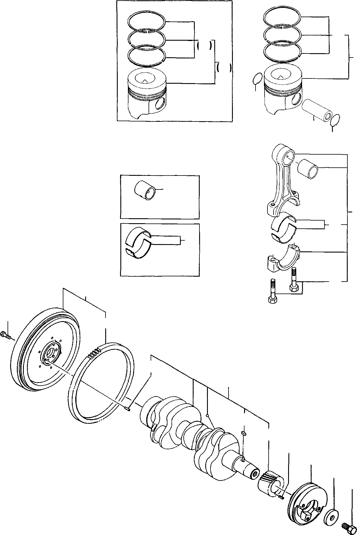 RING SET (+O.50 mm) YMR001000 KOMATSU
