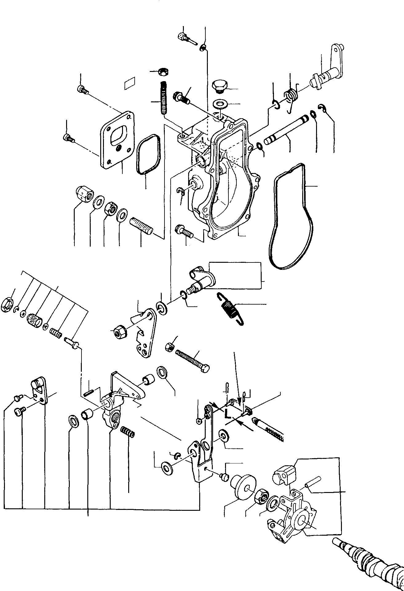 LINK ASSY., GOVERNOR YMR000596 KOMATSU