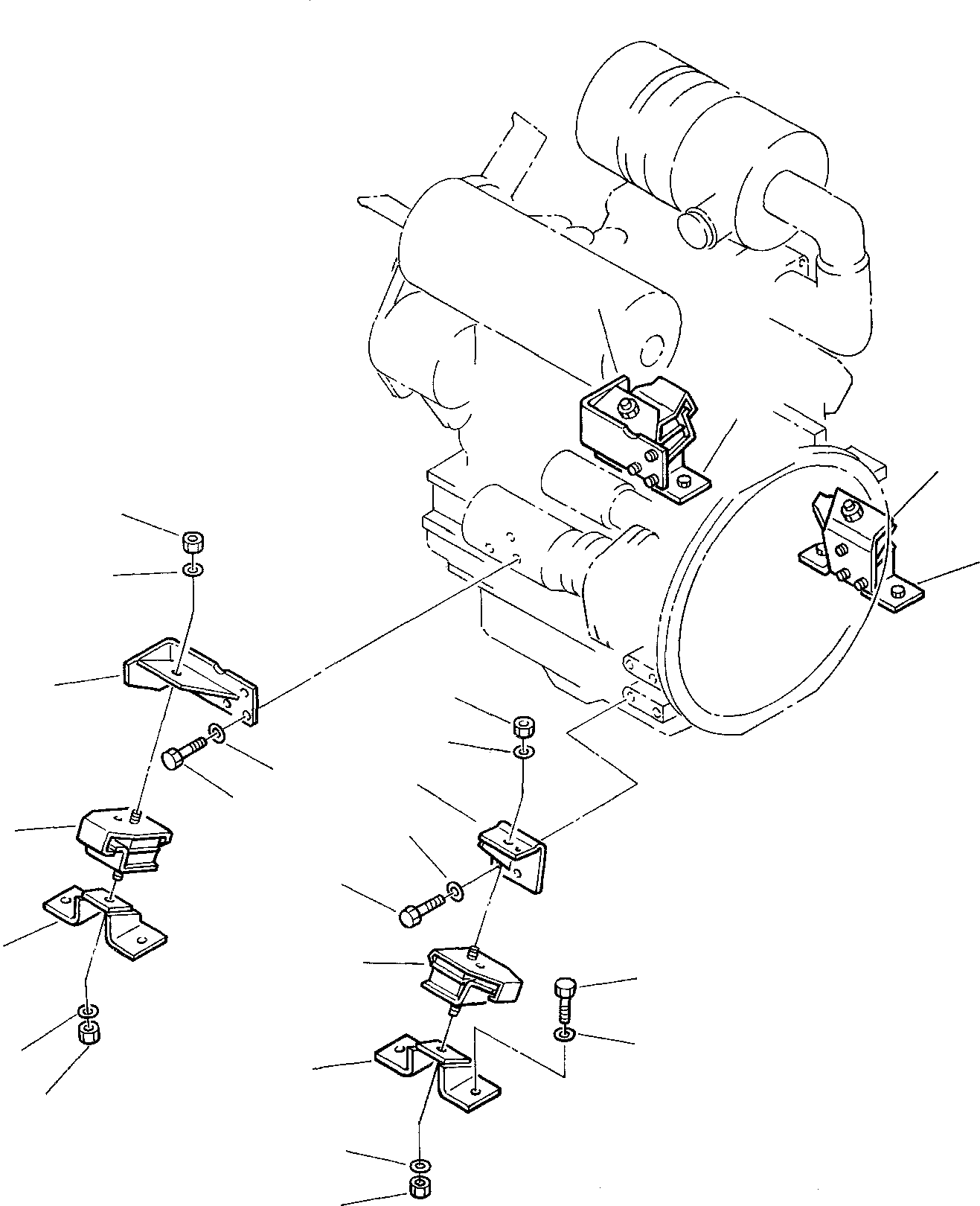 SUPPORT, FRONT, R.H. 3F2005052 KOMATSU