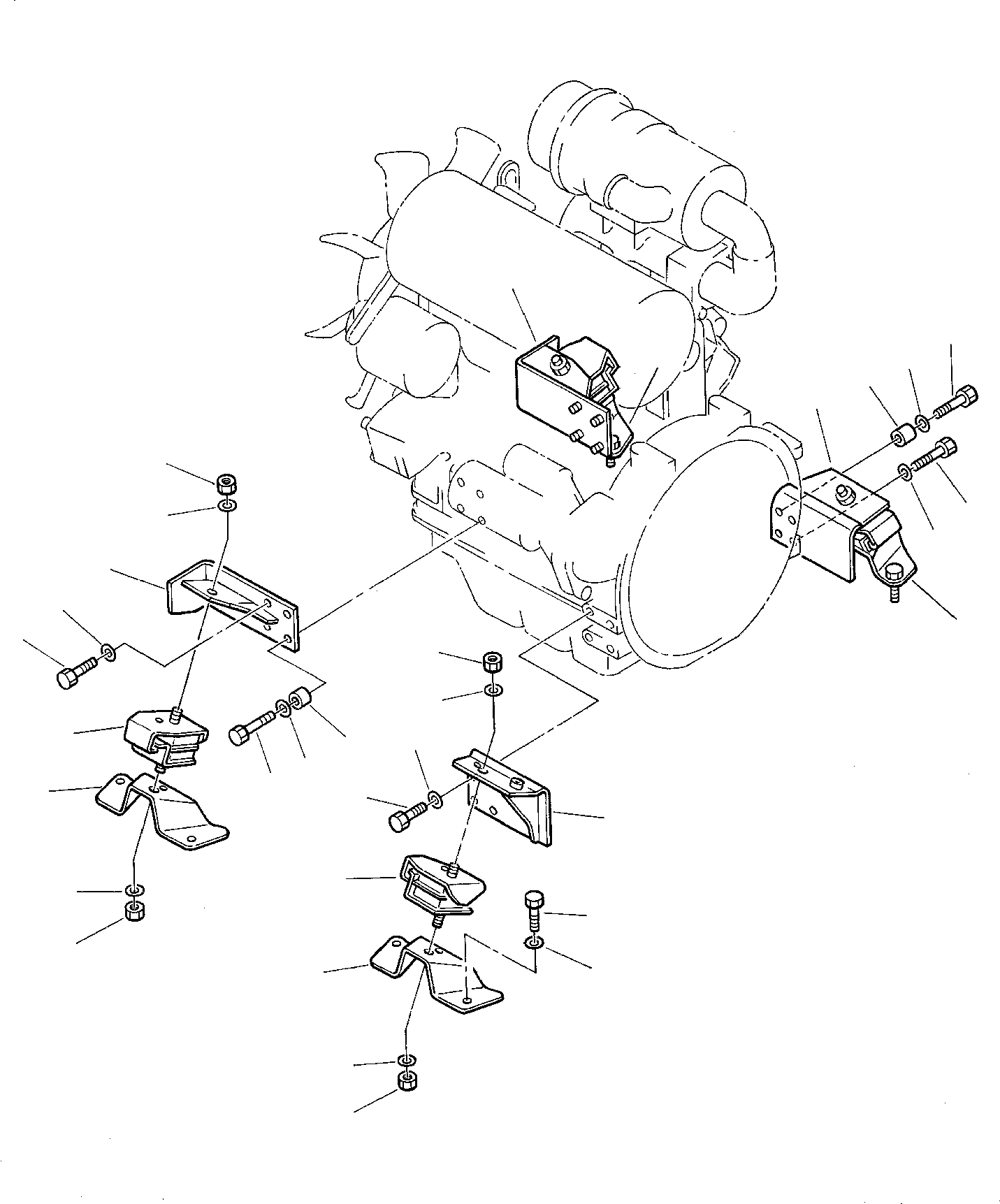 SUPPORT, FRONT, L.H. 3F3005052 KOMATSU
