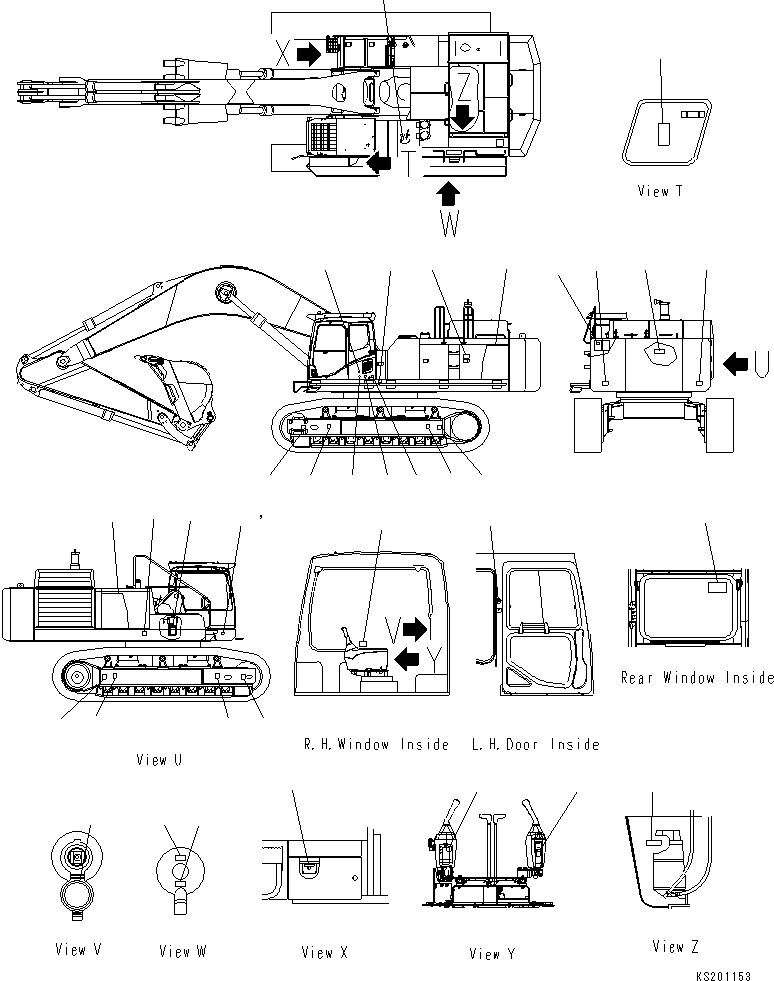 Lifting Cap Decal 298NLC 206-00-K1632 KOMATSU