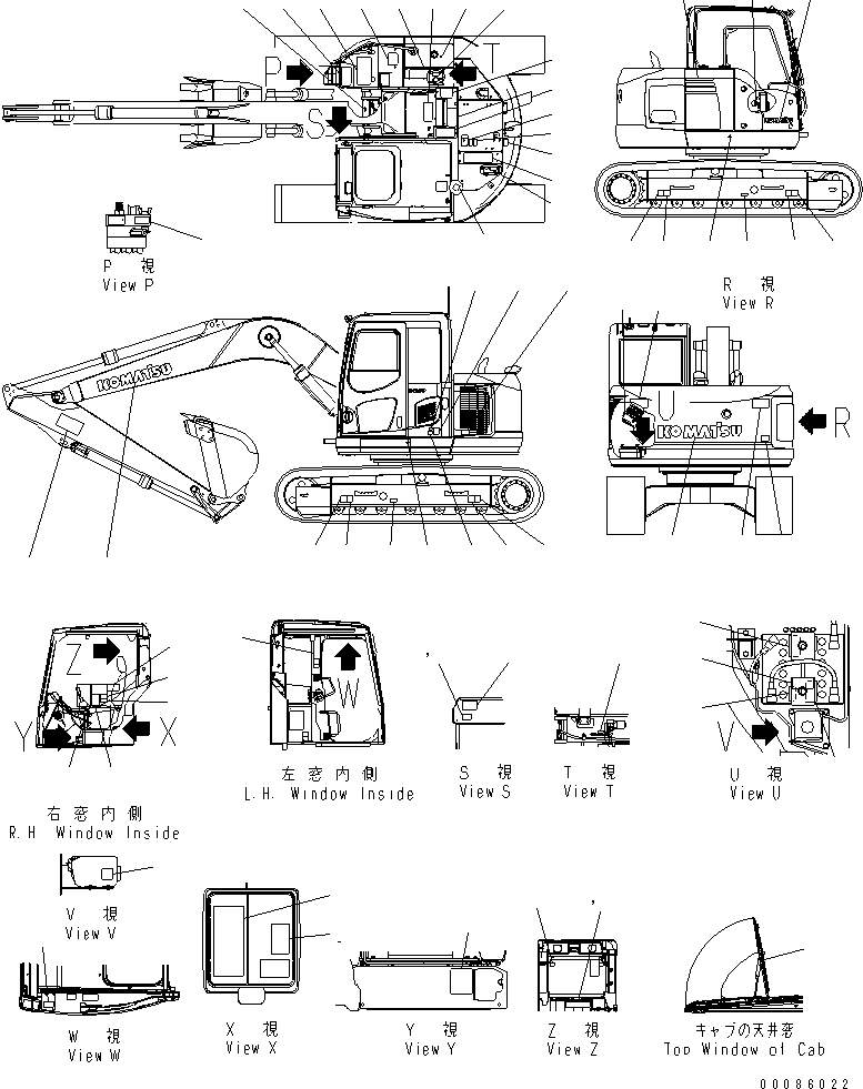 Табличка безопасности 09657-00501 KOMATSU
