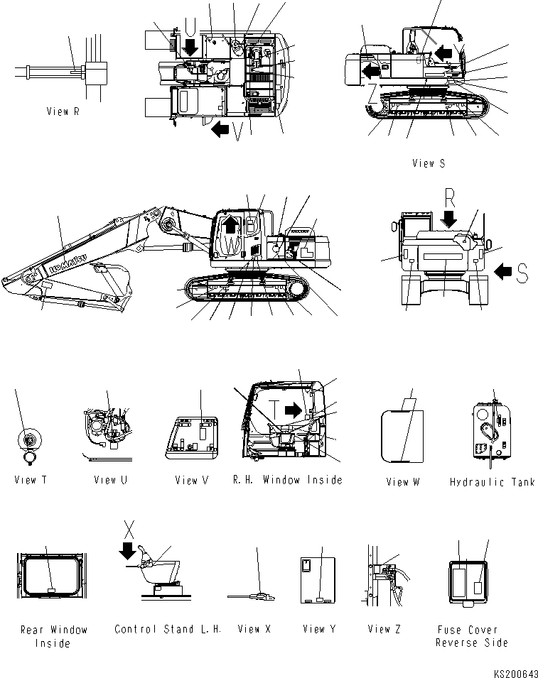 PLATE, NAME, MACHINE MODEL 09061-02063 KOMATSU