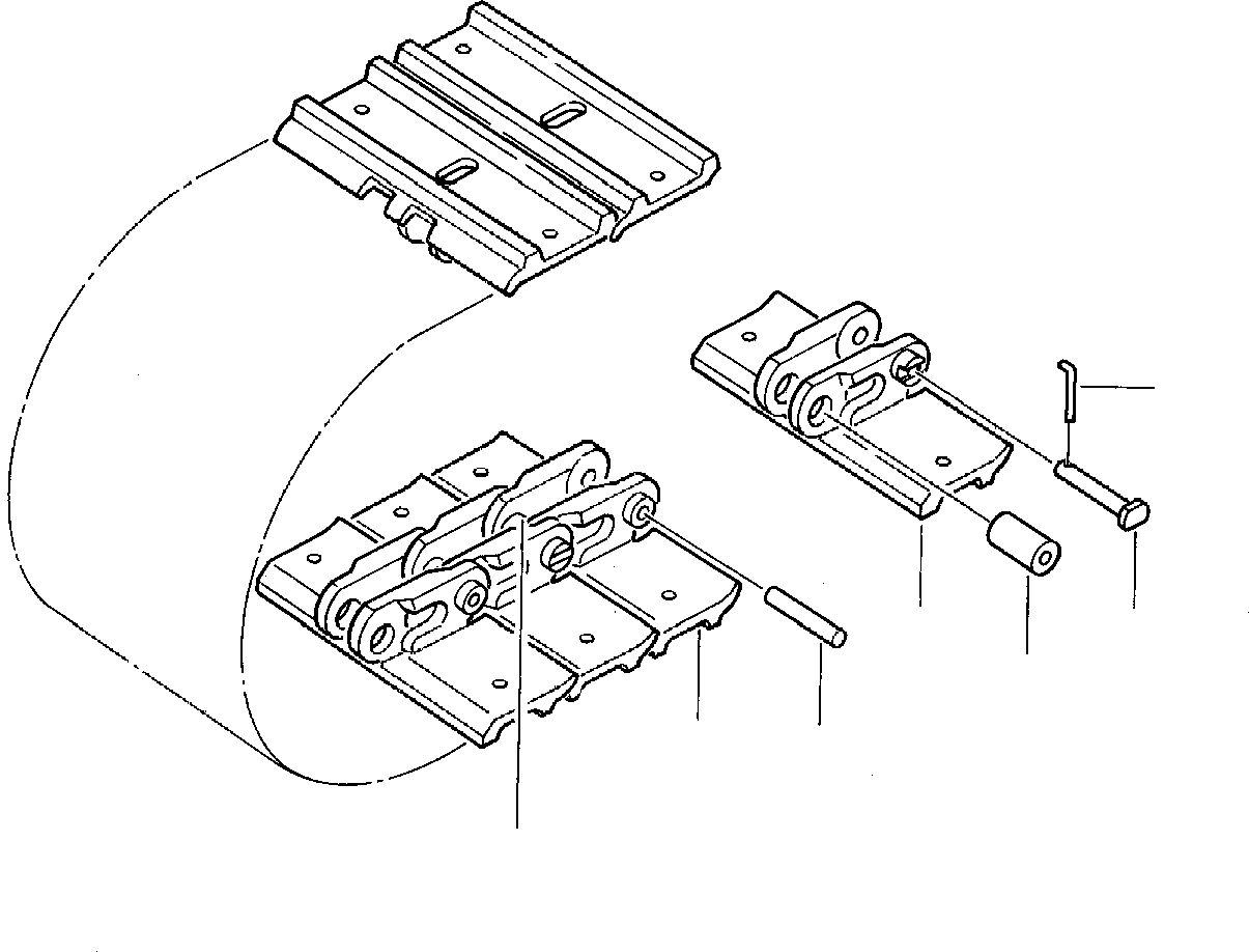 TRACK SHOE, ASSY. 3F3033050 KOMATSU