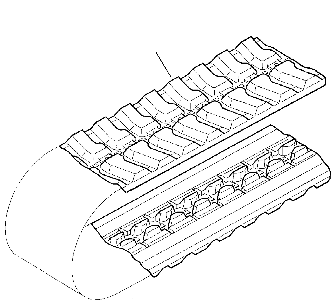 RUBBER SHOE, ASSY. 820350060 KOMATSU