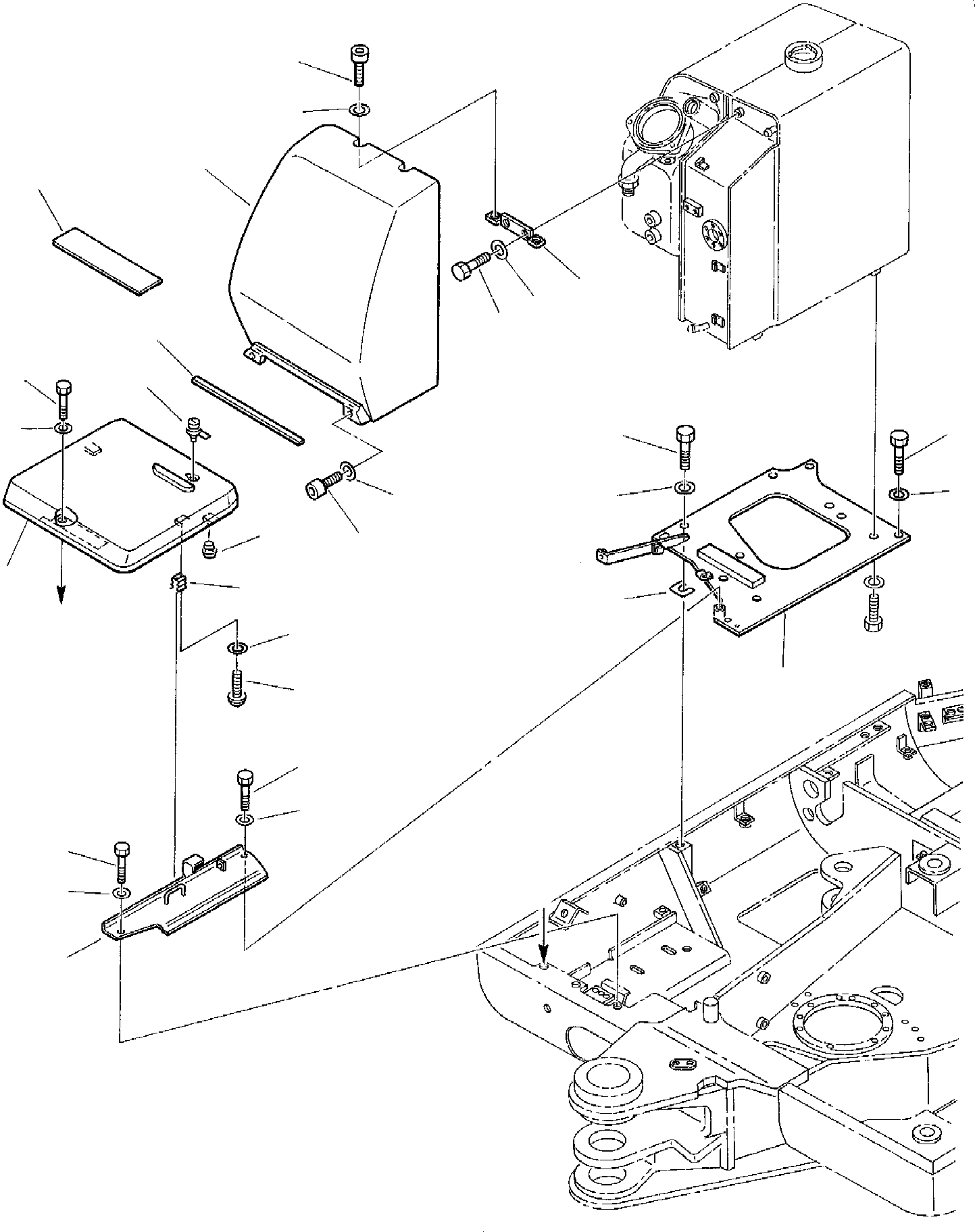 SUPPORT, TANK 3F3054053 KOMATSU