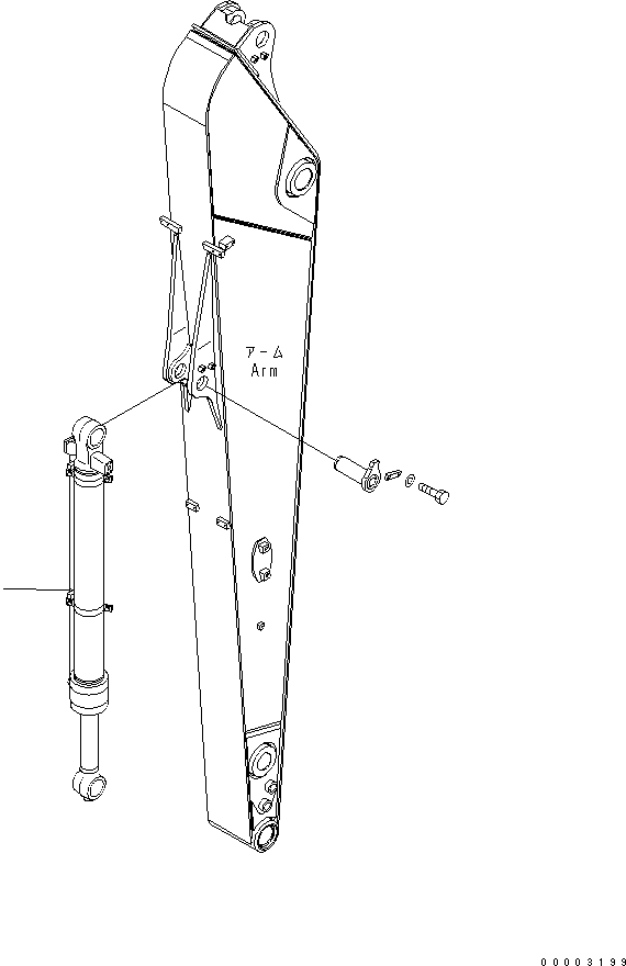 BUCKET CYLINDER G. (707-01-XY830) KOMATSU