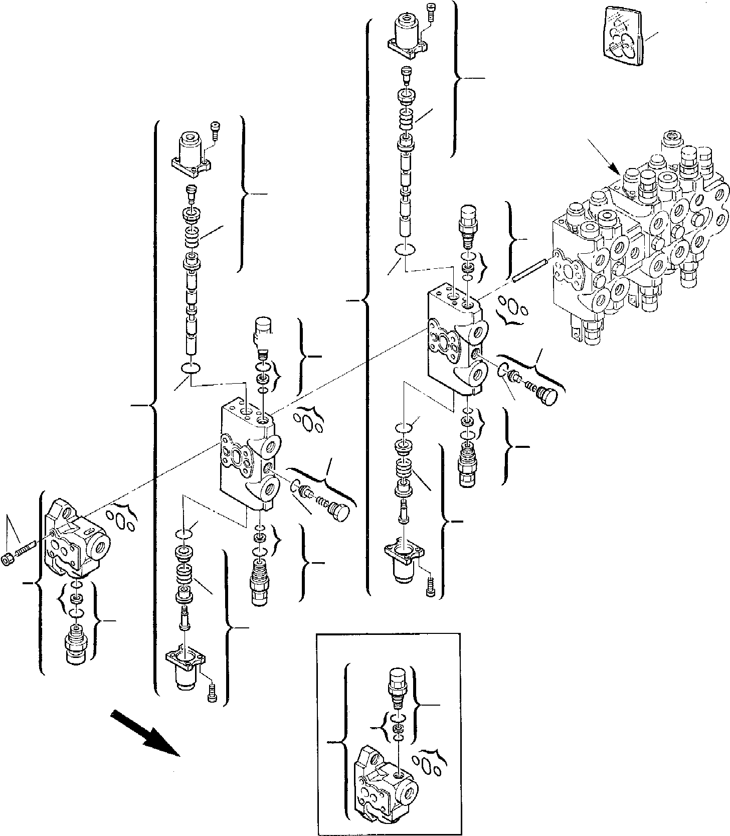 CONTROL VALVE, ASSY. 844020197 KOMATSU