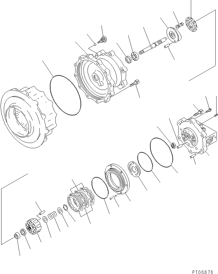 SWING MOTOR ASS'Y (205-966-5904) KOMATSU