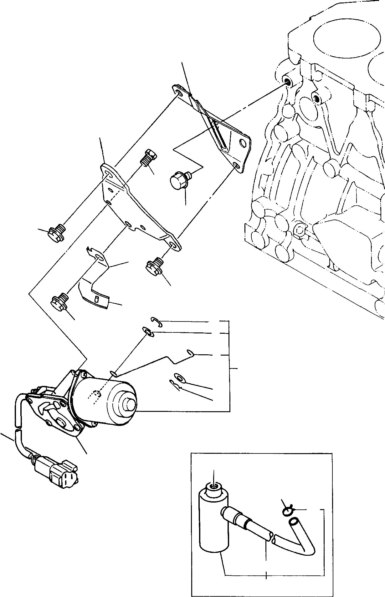STOP MOTOR, ASSY. YMR001094 KOMATSU
