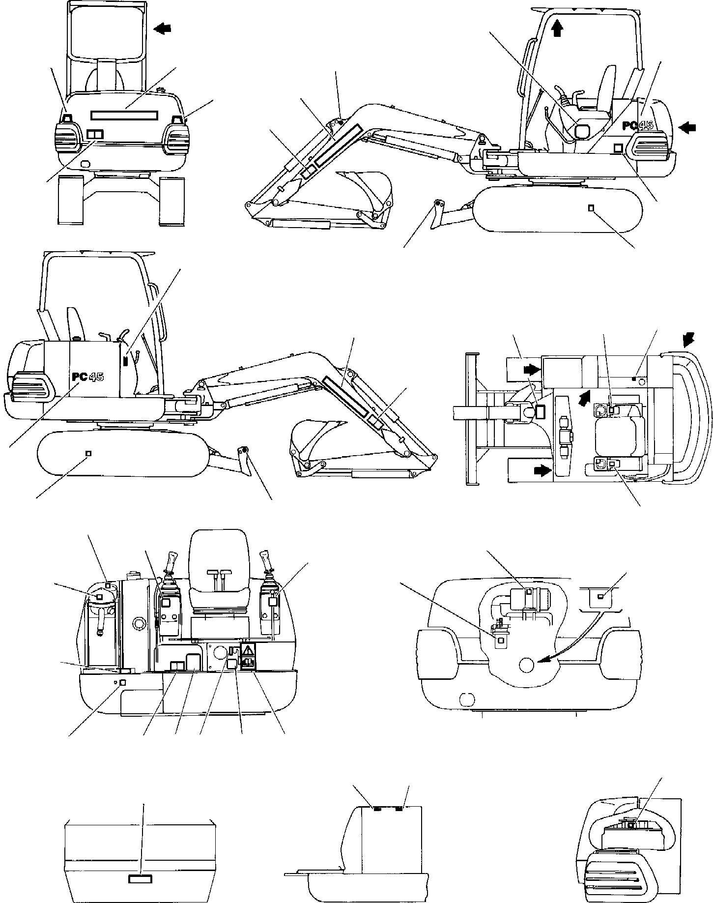 MARK PLATE KIT 816214309 KOMATSU