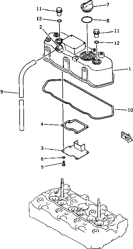 GASKET,BAFFLE YM119260-03030 KOMATSU