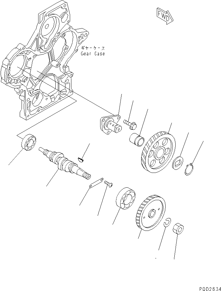 FUEL INJECTION CAM, ASSY. YM119266-14200 KOMATSU