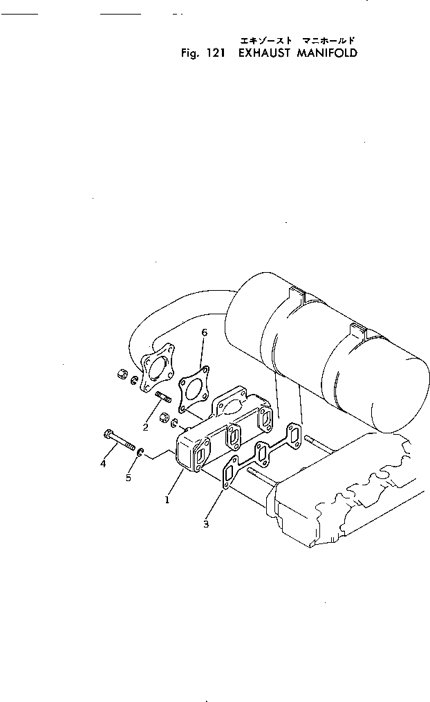 Болт YM26116-080582 KOMATSU