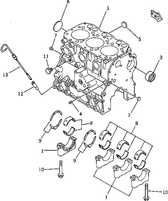 GAUGE,LEVEL YM119640-34811 KOMATSU