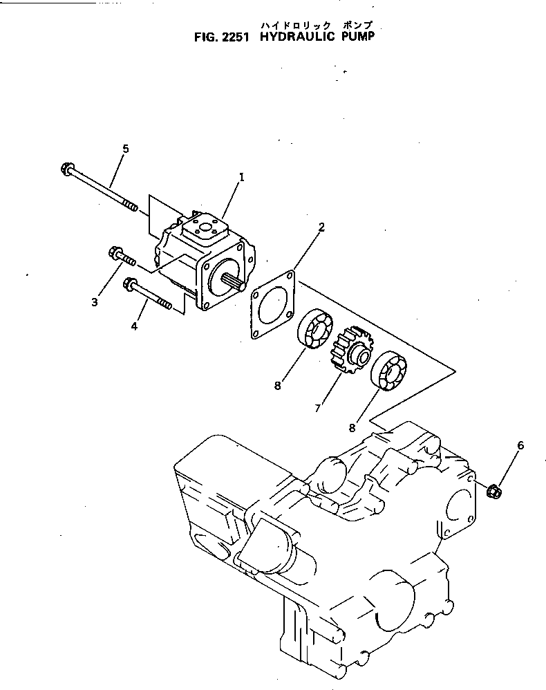 Болт YM26106-080752 KOMATSU