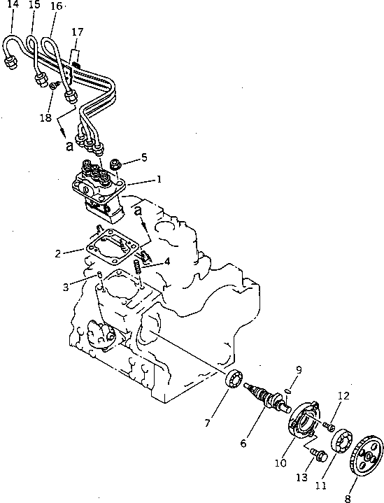 CAM ASS'Y YM719660-14590 KOMATSU