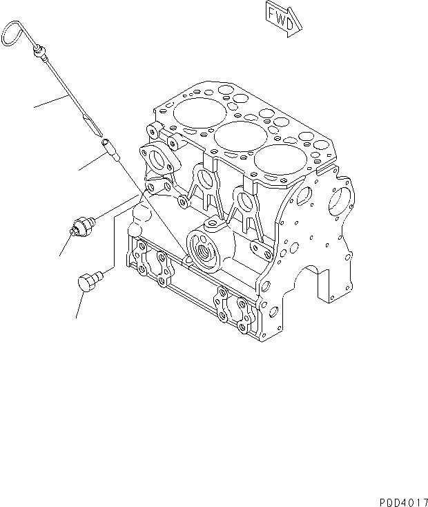 GAUGE,OIL YM119624-34810 KOMATSU