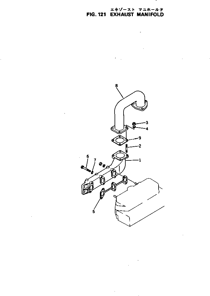 MANIFOLD ASS'Y,EXHAUST YM721525-13510 KOMATSU