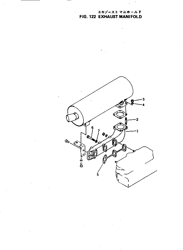 MANIFOLD,EXHAUST YM121525-13510 KOMATSU