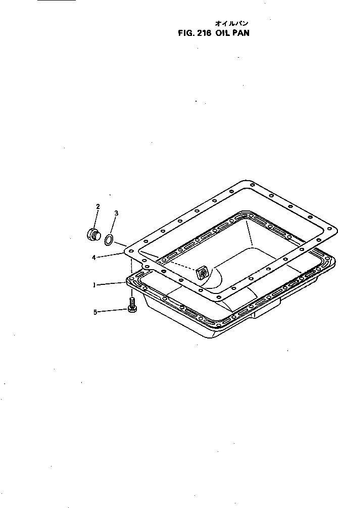OIL PAN ASS'Y YM721551-01540 KOMATSU