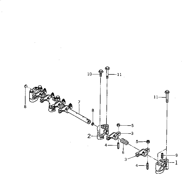 ROCKER ARM ASS'Y YM719810-11650 KOMATSU