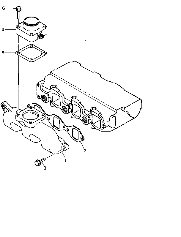 MANIFOLD,AIR INTAKE YM119810-12100 KOMATSU