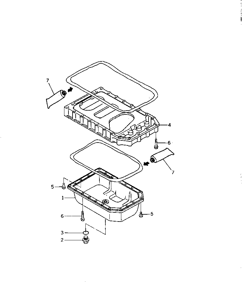 OIL PAN ASS'Y YM119810-01790 KOMATSU