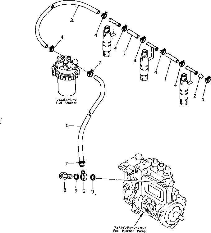 шланг YM105025-59750 KOMATSU