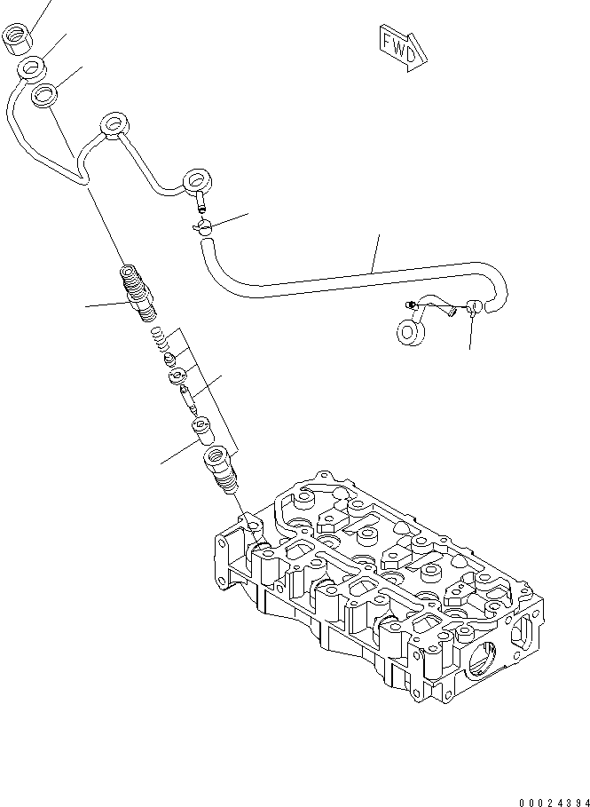 INJECTOR, ASSEMBLY YM119717-53010 KOMATSU