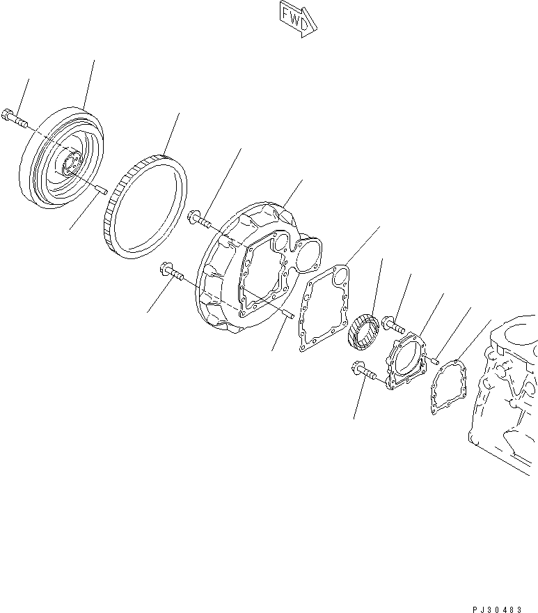 Корпус YM129150-01650 KOMATSU
